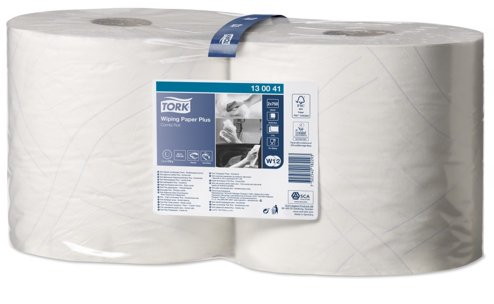 Tork Advanced Wiper (W1/W2) ipari törlőpapír plusz, 2 tekercs/csomag